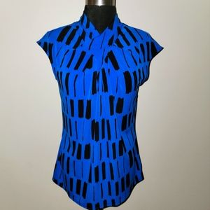 Royal blue blouse